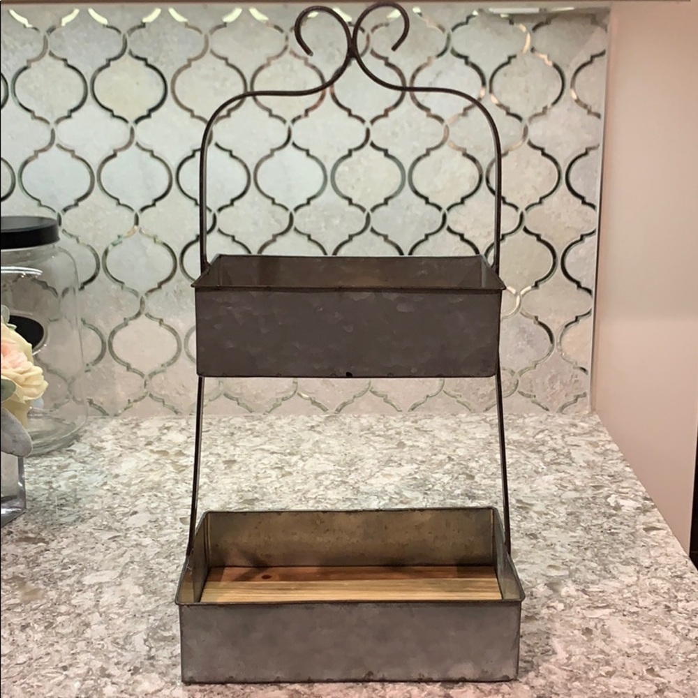 Farmhouse Double Tiered Tray